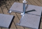 CARAVITA  Plattenständer EINFACH für 4 Stück Gehweg Betonplatten 40x40cm