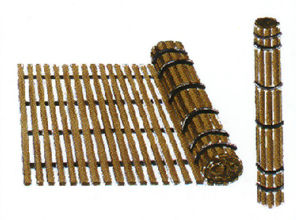 Holzrolle 1,20m Breite , 7mm Massivholz mit 6 Gurt-Bändern getackert    -    Preis pro lfm !